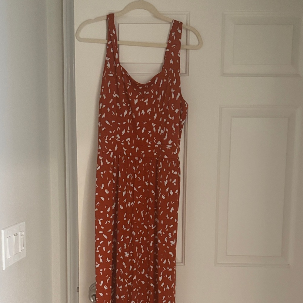 Elegant Terracotta Sleeveless Jumpsuit